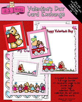 Valentine's Day Card Exchange Kit for Classrooms