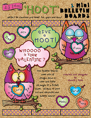 Owl about You Printable Mini Bulletin Board