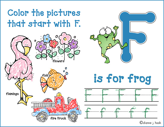 Letter workbook sample page for kindergarten by DJ Inkers