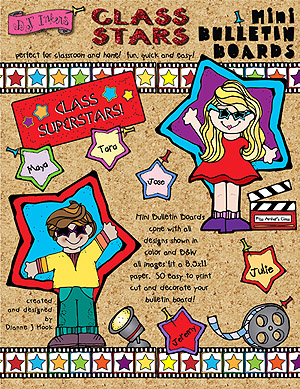 Class Stars Printable Mini Bulletin Board