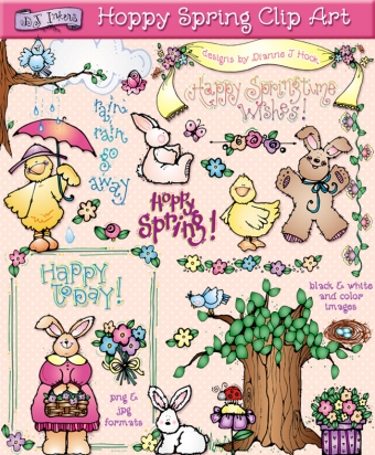 Hoppy Spring Clip Art Download