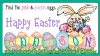 Easter egg hunt tag for a girl -DJ Inkers