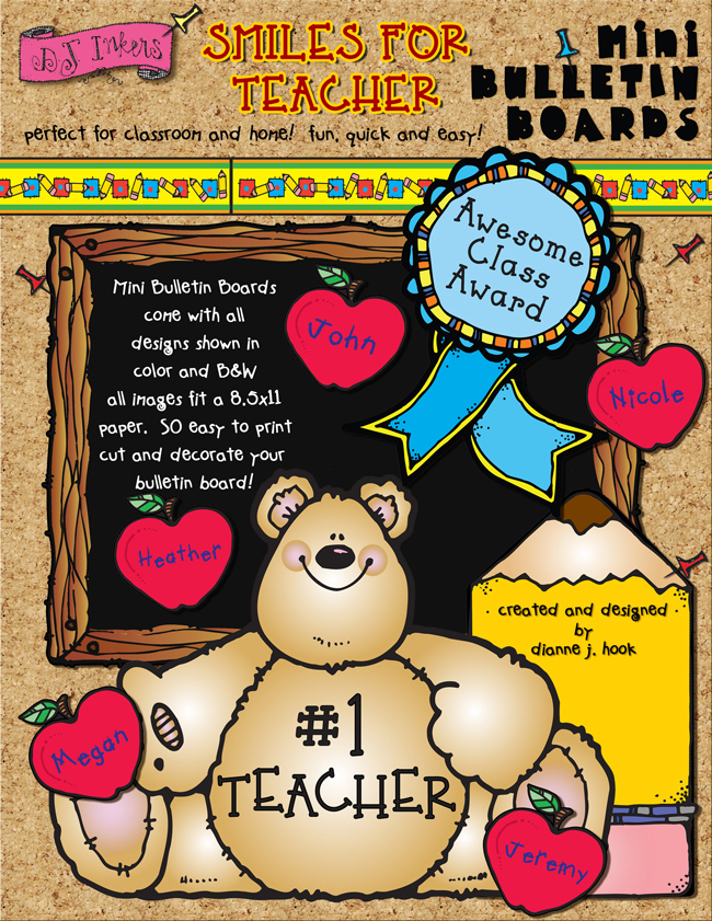 Smiles For Teacher Printable Mini Bulletin Board