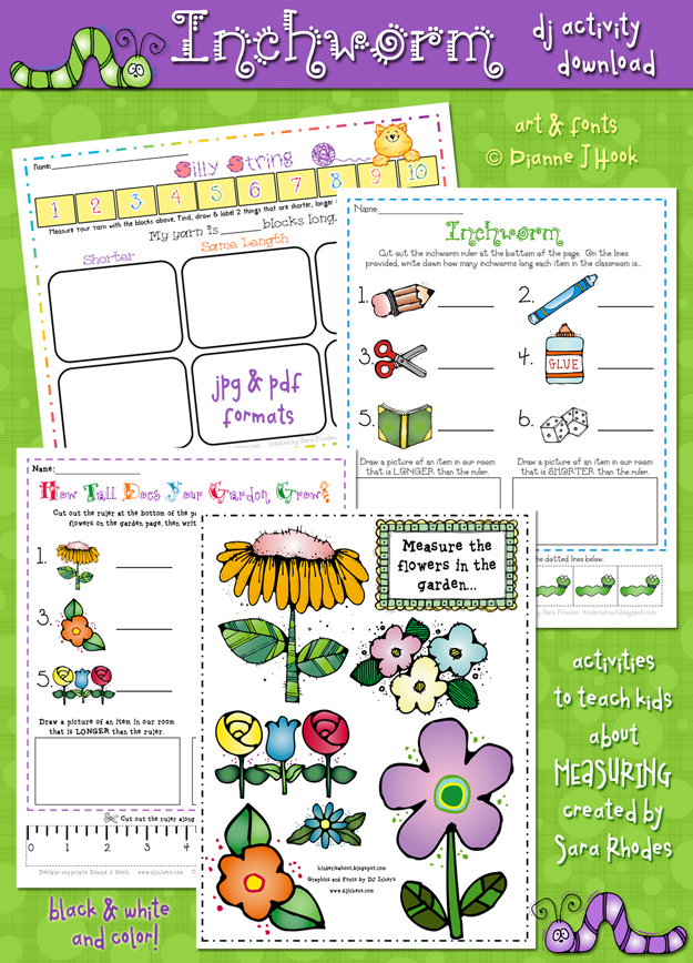 Inchworm Measuring Activity Packet Download
