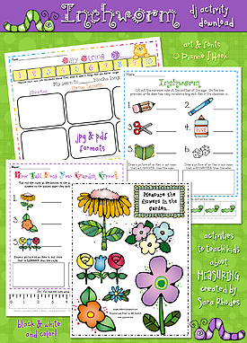 Inchworm Measuring Activity Packet Download