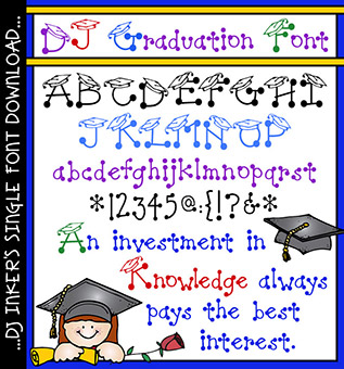 DJ Graduation Font Download