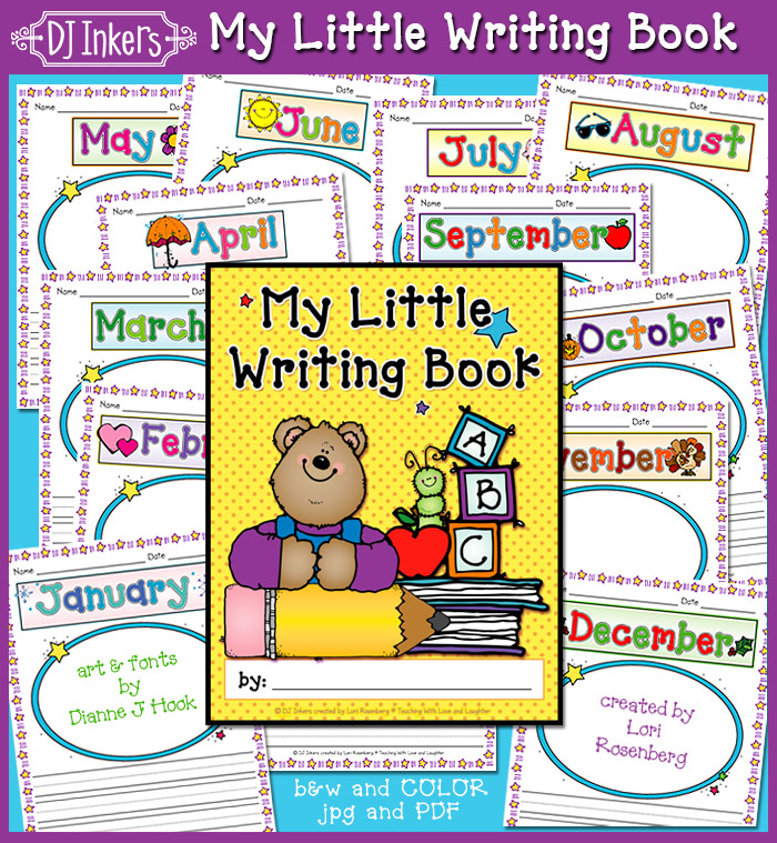 Monthly writing workbook for early education by DJ Inkers