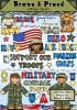 Support our troops and create a smile with Brave & Proud military clip art by DJ Inkers