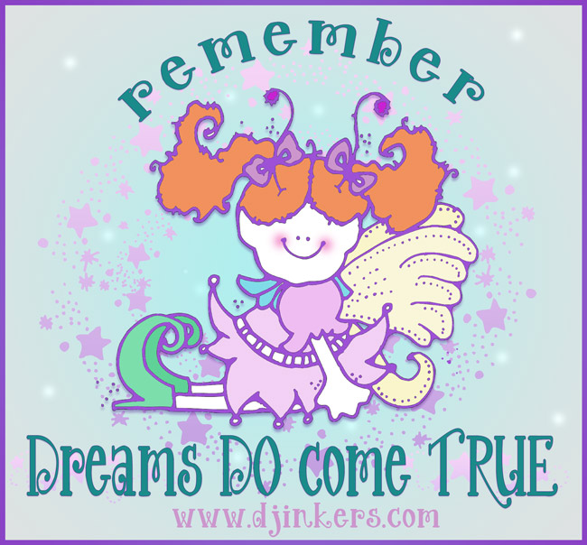 Dreams Come True sign made with Fairy Dust clip art by DJ Inkers