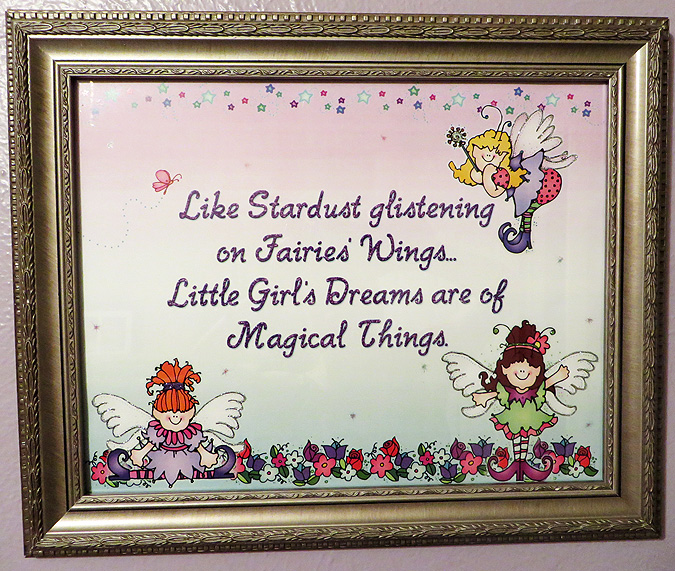 Magical fairy sign for little girls room with clip art by DJ Inkers