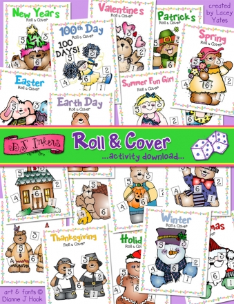 Roll and Cover Printable Activity Download