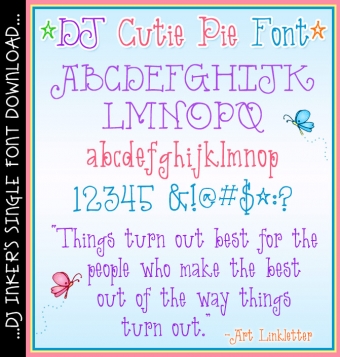 DJ Cutie Pie Font Download