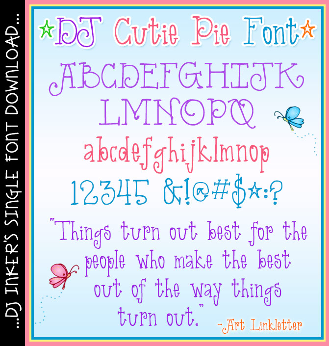 DJ Cutie Pie Font Download