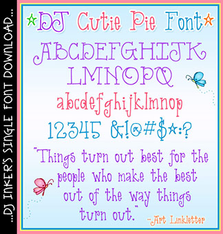 DJ Cutie Pie Font Download