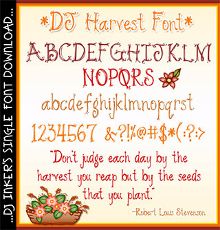 DJ Harvest Font Download