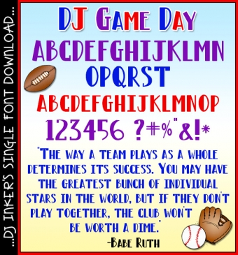 DJ Game Day Font Download