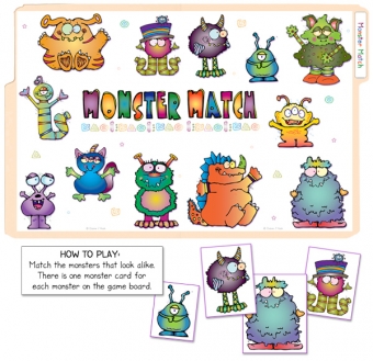 Monster Match File Folder Game Download