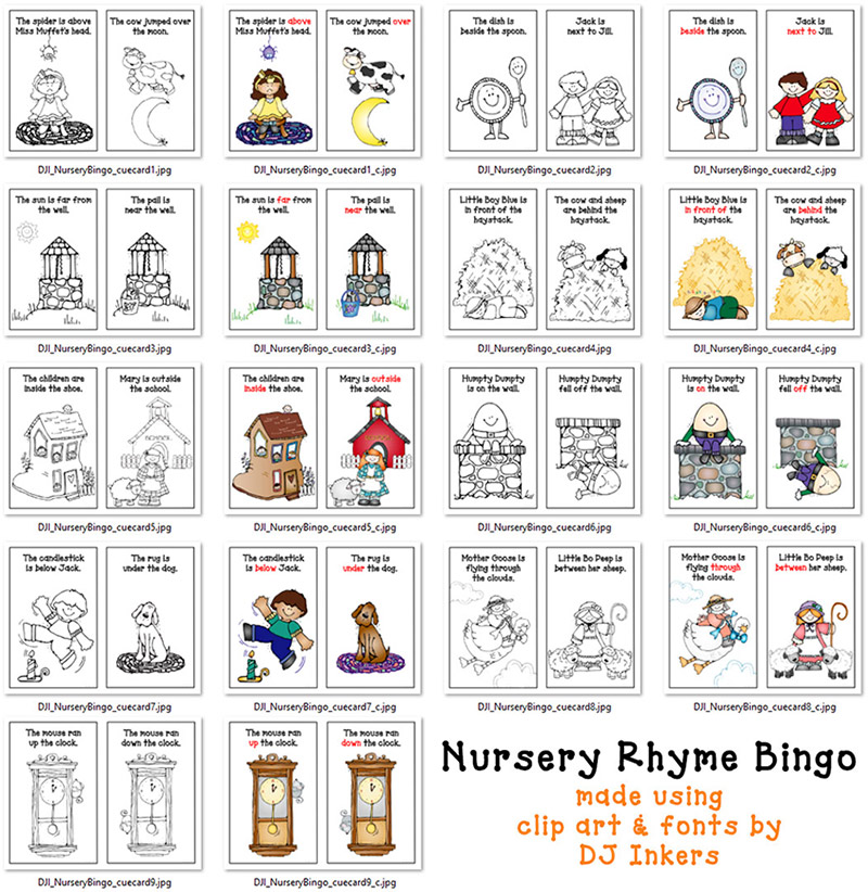 Nursery Rhyme Bingo Activity Download