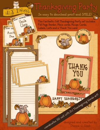 Thanksgiving Party Printables