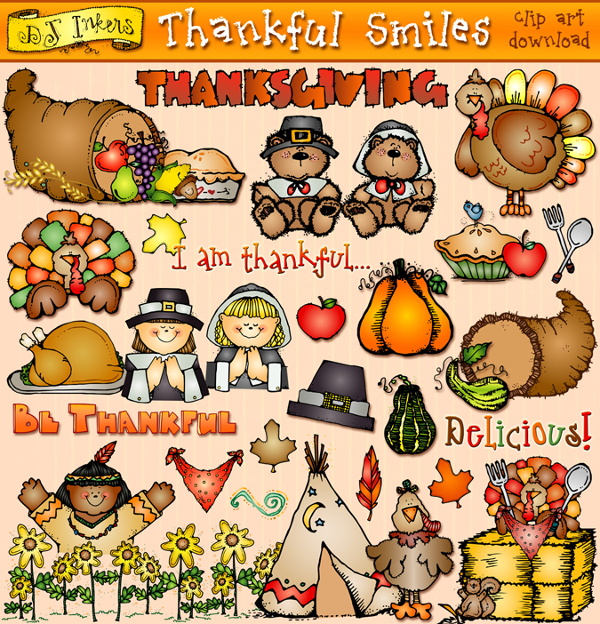 Thankful Smiles Clip Art Download