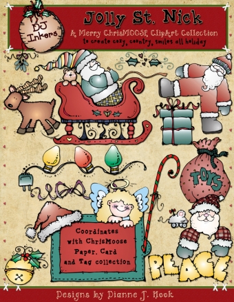 Chris-Moose Holiday Clip Art Download Collection