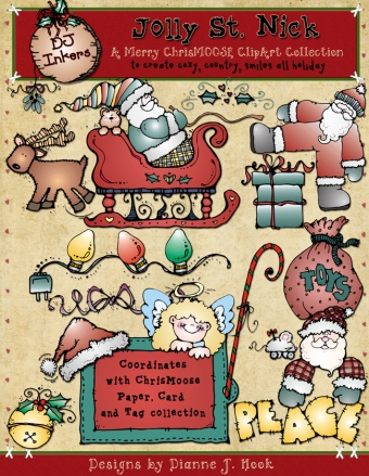 Chris-Moose Holiday Clip Art Download Collection