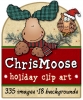 A cozy woodland holiday clip art collection by DJ Inkers