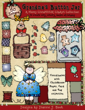 Chris-Moose Holiday Clip Art Download Collection