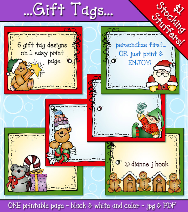 Gift Tags Printable Download