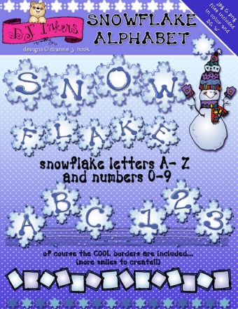 Snowflake Clip Art Alphabet Download
