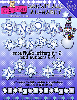 Snowflake Clip Art Alphabet Download