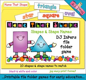 Name That Shape File Folder Game Download