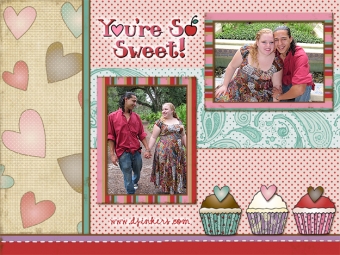 Love 'n Cupcakes Clip Art Snippets, Font and Printables Kit