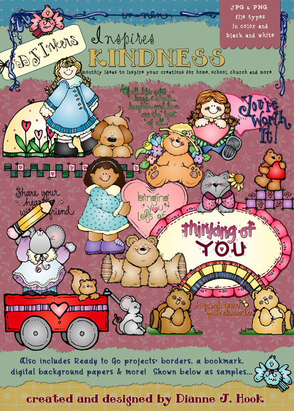 DJ Inspires Kindness - Clip Art & Printables Download