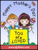 Happy Mother's Day kids clip art by DJ Inkers