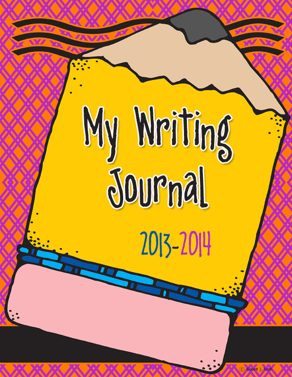 Writing Journal cover with big pencil border by DJ Inkers