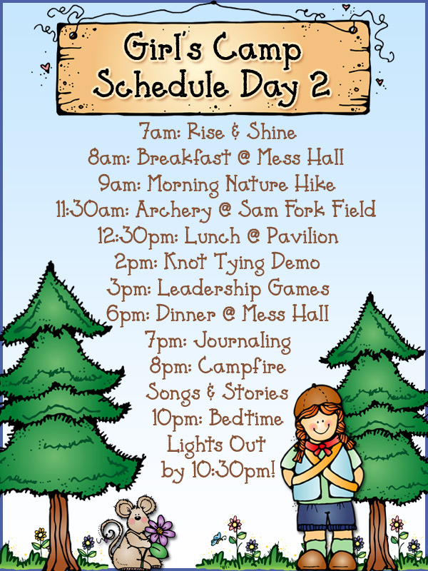 Girls Camp Clip Art Download