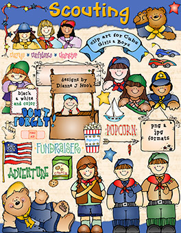 Scouting Clip Art and Printables for Cub Scouts, Girls & Boys