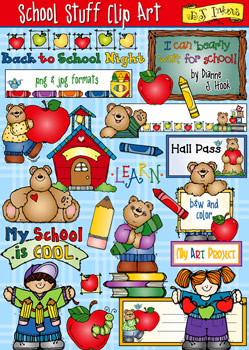 School Stuff Clip Art Download