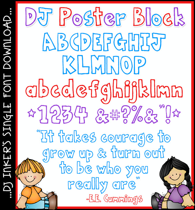 DJ Poster Block Font Download