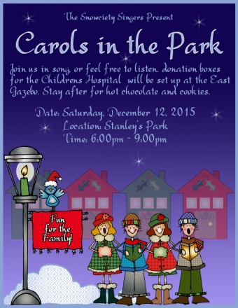 Christmas Caroling Clip Art Snippets, Font and Printables