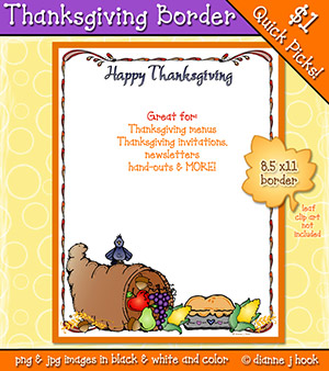 Thanksgiving Border Clip Art Download