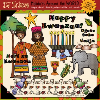 Holidays Around The World: Kwanzaa Clip Art Download