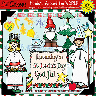 Holidays Around The World: St. Lucia Day Clip Art Download
