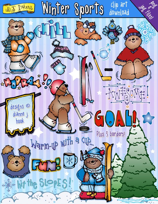 Winter Sports Clip Art Download