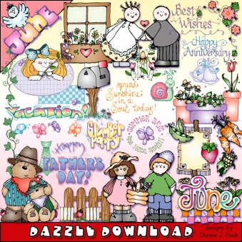 Dazzle Daze Clip Art Collection - 12 Month Bundle