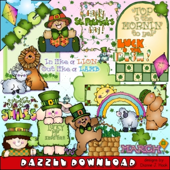 Dazzle Daze Clip Art Collection - 12 Month Bundle