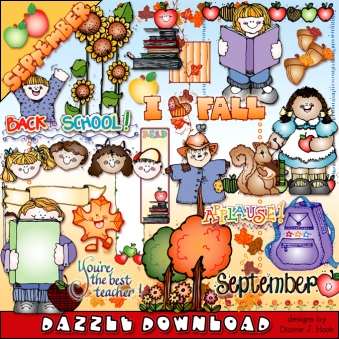 Dazzle Daze Clip Art Collection - 12 Month Bundle