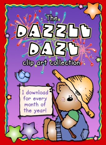 Dazzle Daze Clip Art Collection - 12 Month Bundle