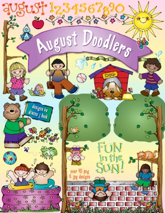 Doodlers Clip Art - Complete 12 Month Collection